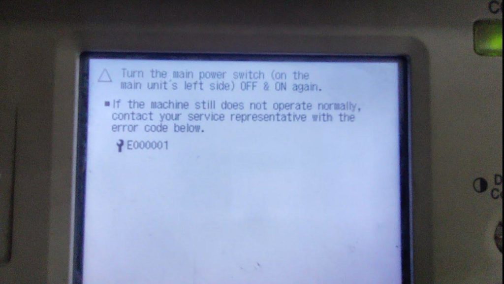 error code E000001