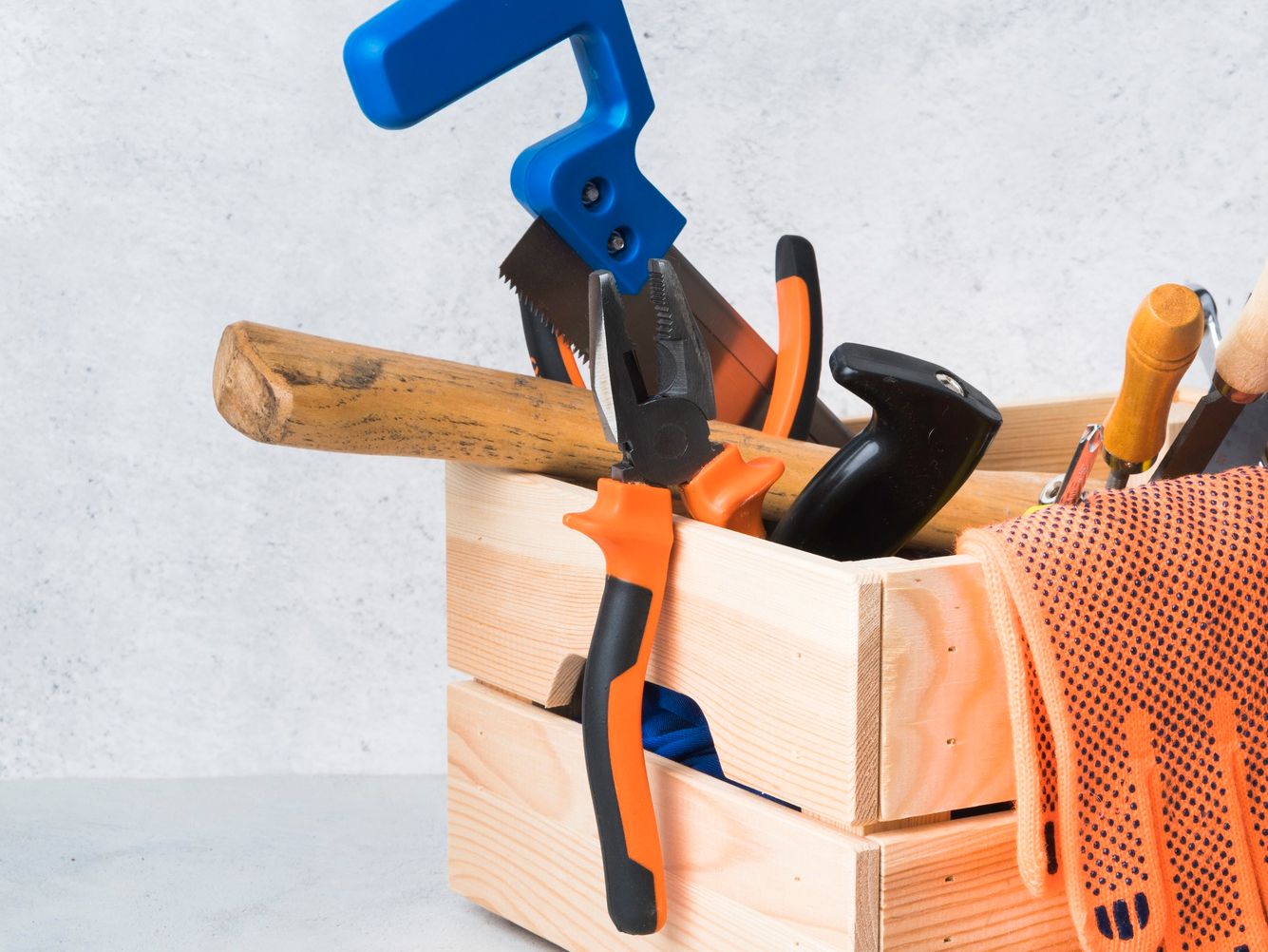 Tools and household items used in DIY home hacks