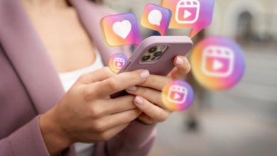 Instagram profile on phone showing increased followers