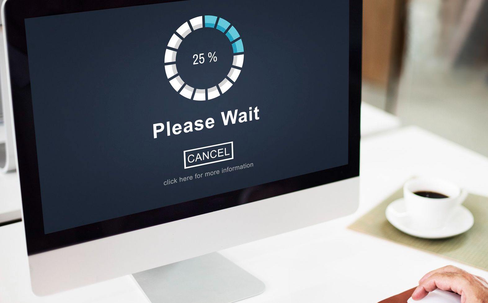 showing loading bar speeding up after optimization
